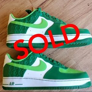Air Force 1 Low "Shamrock" St Patrick's Day Size10